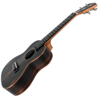 Ukulele fait à la main en bois d'ébène, vente en gros, 1 pièce