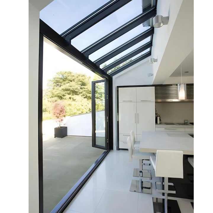 Bi-Fold Hinges Hardware Doors Fold Modern Adjustable Friction Complete Set Wardrobe Vertical Garage Cayoe 2019 180 Folding Door