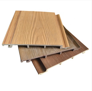 Panneaux muraux de revêtement extérieur en ASA co-extrudé de 170 mm de large, feuilles de toiture en PVC décoratives, panneaux en WPC plastique pour extérieur - Product Image 1