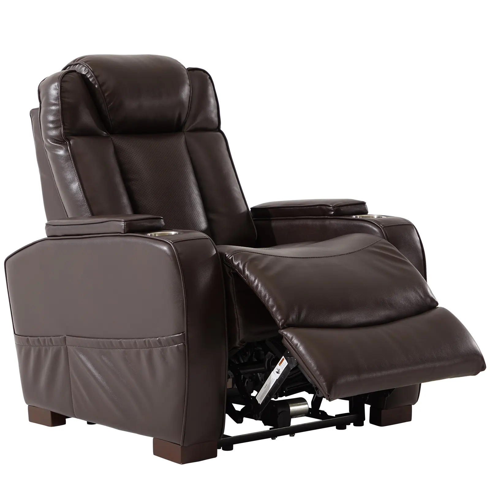 Canapé inclinable électrique avec appui-tête réglable avec port de charge USB et 2 porte-gobelets Chaise de cinéma maison