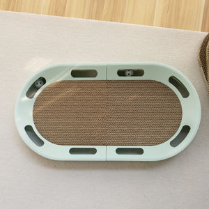 Geassembleerde Kattenkrabber Plastic + Gegolfd Papier Kattenmeubilair Speelgoed Met Ballen - Product Image 6