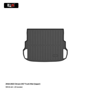 Tapis de coffre 3D GA TPE ECO pour Citroën <span class=keywords><strong>DS7</strong></span> 2018-2022, inodore, facile à nettoyer, accessoires pour tapis de coffre arrière - Product Image 1