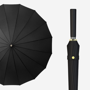 Grand <span class=keywords><strong>parapluie</strong></span> publicitaire à long manche résistant au <span class=keywords><strong>vent</strong></span>, logo personnalisé, 16 baleines, parapluies droits pour le soleil, vente en gros - Product Image 6