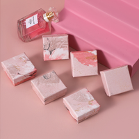 Boîte d'emballage de bijoux auto-élevante personnalisée, écologique, recyclable, avec impression personnalisée, couleur personnalisée, motif floral, forme irrégulière pour