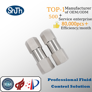 SHJH-LOK 316SS สกรูสองทาง npt/bspp/bspt <span class=keywords><strong>เช็ค</strong></span>วาล์วนิรภัยแบบเกลียวทางเดียวมีสื่อแก๊ส ANSI ASTM API BS EN - Product Image 3