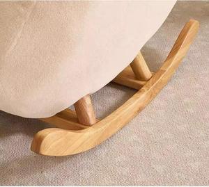 Bonito sofá individual estilo conejo Crema para sala de estar o balcón ocio Internet celebridad mecedora - Product Image 6