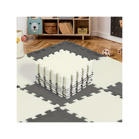 Tapis de sol en mousse EVA emboîtable, moquette moelleuse, tuiles lavables antidérapantes pour bébé, tapis de jeu pour chambre et salon