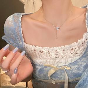 Conception avancée sens femme collier <span class=keywords><strong>planète</strong></span> quatre Mang étoile avec chaîne de clavicule de luxe légèrement petits accessoires de diamant - Product Image 6