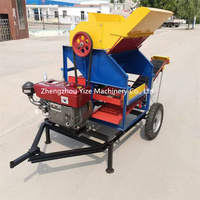 Batteuse de cueillette d'arachides à double usage sec et humide à haute efficacité Machine de cueillette d'arachides pour la ferme