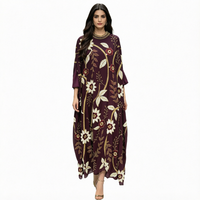 Ensemble Abaya deux pièces brodé à la main Zifeng OEM, élégant, pour femmes musulmanes, robe longue pour mariage ou fête