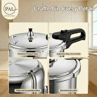 Nouvelle Cocotte-minute en Acier Inoxydable 26CM SUS304 avec Poignée en Bakélite et Soupape de Sécurité pour des Repas Rapides au Quotidien et une Cuisine Domestique Express