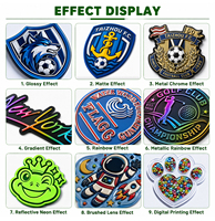 Étiquettes thermocollantes personnalisées en TPU 3D avec logo, badges métalliques en relief, patchs thermocollants pour vêtements, tenues de sport
