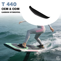 Aile arrière en carbone hydrofoil freeride équilibrée 440/90, stabilisateur arrière à virage fluide, contrôle de pilotage ludique AXIS