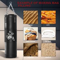 Sac de frappe Wellshow Sport avec support pour adultes, sac de frappe lourd de 4 pieds pour l'entraînement de force à domicile
