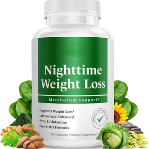 Oferta Especial: NightWeight, Suplemento <span class=keywords><strong>para</strong></span> Adultos y Mujeres, Quema <span class=keywords><strong>Grasa</strong></span>, Mejora la Salud Digestiva, Apoyo al Sueño, Mejora la Memoria, Vitamina L-Glutamina, 60 Cápsulas - Product Image 1