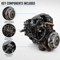 Moteur nu complet robuste pour usage commercial Toyota Hiace Hilux Prado 5L 3.0L Diesel Qualité d'origine testée avant expédition