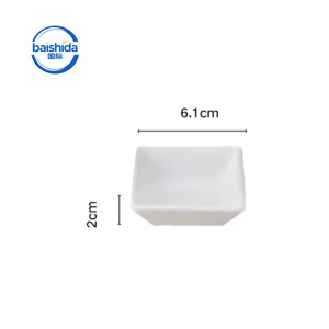 Mini Tazón Cuadrado Desechable de <span class=keywords><strong>Melamina</strong></span> para Restaurante, Buffet, Hotel, Ideal para Servir Aperitivos - Product Image 2