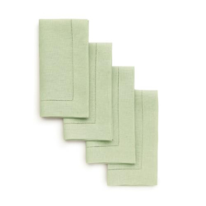 Servilletas de Lino 100% Naturales, Color Verde Bosque, Hechas a Mano con Dobladillo, Reutilizables, Cuadradas, Ecológicas para Uso en Aviones - Product Image 1