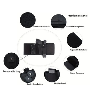 Taktiksel IWB Göbek Kılıfı Naylon Bel Çantası Taşınabilir Gizli Taşıma Ayarlanabilir Açık Hava Avı Fitness Kullanımı CCW Kılıfı - Product Image 2