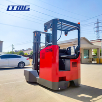 Efficiente LTMG caricatore elettrico laterale carrello elevatore 1500kg 2000kg 3000kg quattro vie raggiungere Stacker carrello elevatore con batteria al litio