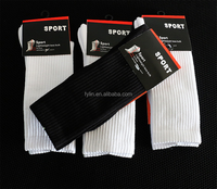 Chaussettes de sport de compression pour hommes - Automne, semelle épaisse, logo tricoté, écologiques, respirantes, antibactériennes, pour la course et le basketball