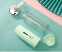 Bouteille d'eau en verre personnalisée, sans BPA, anti-fuite, avec bouchon à paille, pour le sport, le voyage et la gym, cadeau promotionnel écologique