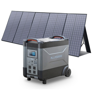 ALLPOWERS R4000 + Solar Portable Home Backup Power <b>Energy</b> <b>Storage</b> <b>System</b> 4KW Lithium Battery Generador Solar With Generador - Product Image 4
