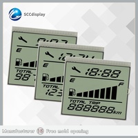 Compteur de vitesse compact GW034 HTN avec écran anti-reflet, instrument de bord LCD segmenté exceptionnel pour moto C.B.SHINE