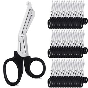 Tijeras para Vendajes de Acero Inoxidable con Hoja Curva y Borde Dentado de Grado Industrial para Trauma y Primeros Auxilios Médicos de Emergencia - Product Image 1