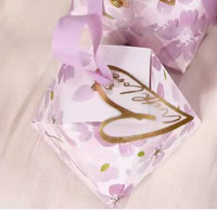 Caja de dulces de lujo para boda de Alibaba China, caja de regalo personalizada para decoración de boda pequeña para invitados