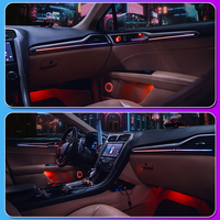 Éclairage d'ambiance dynamique et coloré TMPRO pour Mondeo 2013-2021 12V 3-5W avec effet de liaison CA et alerte d'ouverture de porte