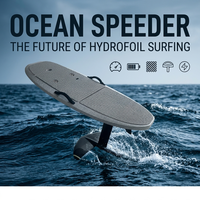 Dernière planche de surf électrique hydrofoil Efoil pour l'exportation B2B, avec deckpad texturé en graphite mat ardoise, pour la navigation, Jetboard Foilboard