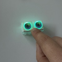Clavier à touches LED créatif en forme de chat, lune et étoile, jouet anti-stress, pendentif, clicker de clavier, cadeaux