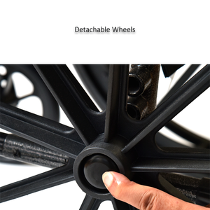 כיסא גלגלים עם צלחת רגל מתכווננת והגדרות גובה לבחירה - Product Image 6