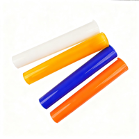 Vente en gros de tubes en plastique noir de forme cylindrique, résistants aux enfants, de 19 mm de diamètre x 116 mm de hauteur (4,5 pouces), pour contenir des médicaments