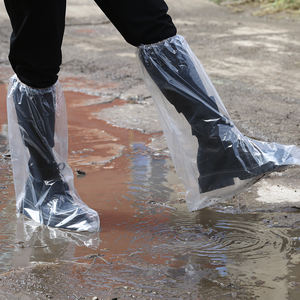 फैक्टरी प्रत्यक्ष कीमत इलास्टिक सुरक्षात्मक डस्टप्रूफ डिस्पोजेबल एंटी स्लिप रेन शूज़ कवर वॉटरप्रूफ पीई बूट कवर - Product Image 2