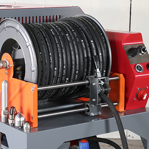 Máy rửa áp lực cao công nghiệp OEM 200bar 85LPM, dùng xăng, 37HP, vệ sinh đường ống cống, máy làm sạch đường ống thoát nước bằng tia nước - Product Image 5