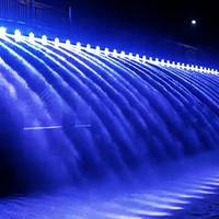 Brücken-Wasservorhangbrunnen mit Programmgesteuerter Mehrfarbiger LED-Farbshow für Kulturelles Tourismus-Flussprojekt