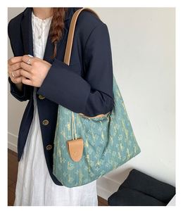 Bolso de Mano de Nailon Resistente al Agua, Bolso de Hombro para Mujer, Bolsos Tote Casuales Diarios con Bordado, Verano Otoño - Product Image 3