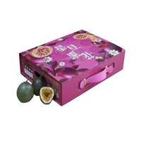 Boîte cadeau pliante de luxe personnalisée en violet, boîte à fruits, logo en feuille, classique, grande, magnétique, boîte cadeau de présentation pour l'emballage