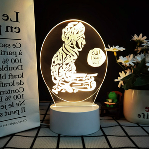 Cartoon 3D Night Lamp ABS & Acrylic USB Powered Dimmable Warm White <b>LED</b> for Living Room and Bedroom Smart Lamp - Product Image 4