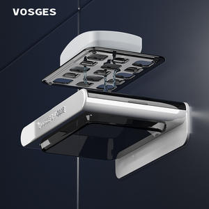 VOSGES-HOME WH001 Soporte de Jabón Transparente de Lujo Ligero para Uso Doméstico, Escurridor sin Acumulación de Agua, Soporte Simple para Jabón en Barra - Product Image 3