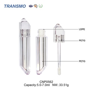 Custom Logo <b>Lip</b> Gloss Tube 6.5ml High Clarity Crystal Empty <b>Container</b> for Glossy Finish Makeup Wholesale - Product Image 3