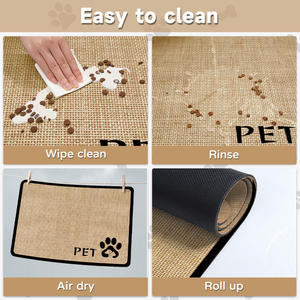 Tapete de Alimentación para Mascotas, para Perros y Gatos, Suave, Absorbente, de Tierra de Diatomeas, Antideslizante, Impermeable, Resistente a Salpicaduras, Sostenible - Product Image 5