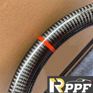 RPPF <strong>Best</strong> Quality Carbon Fiber &amp; Leather Sports <strong>Steering</strong> Wheel with Red Line at Top for Lexus GS300 - Product Image 5