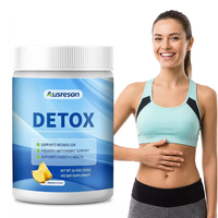 Ausreson OEM Compléments Détoxifiants à Base de Plantes Produits Minceur Antioxydants Santé Digestive Nettoyage du Côlon Détox Foie Poudre Détoxifiante