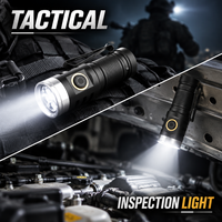 Lampe de travail industrielle EDC 1500 lumens, lampe torche LED portable avec clip magnétique en métal pour mécanicien, réparation automobile, urgence, extérieur