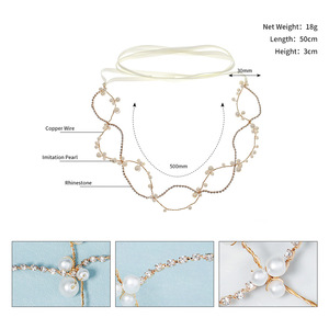 Bridal Headband Double Layer Gold Wire Wedding <strong>Hair</strong> Vine Delicate Crystal Rhinestone <strong>Bridesmaid</strong> Tiara <strong>Piece</strong> - Product Image 3
