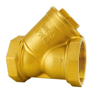 Filtre à écran en Y tout en cuivre pour la climatisation centrale, le chauffage et les conduites d'eau, disponible en tailles 4/6/1 pouce - Product Image 1