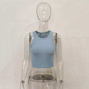 Canotte Bianche da <span class=keywords><strong>Donna</strong></span> Semplici Sexy Aderenti Gilet Camicetta Top per Palestra Yoga e Sport - Product Image 6